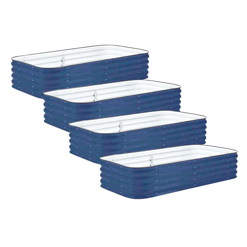 4-Pack Medium Modular Metal Raised Garden Bed Kit - 15” Tall - Image 13